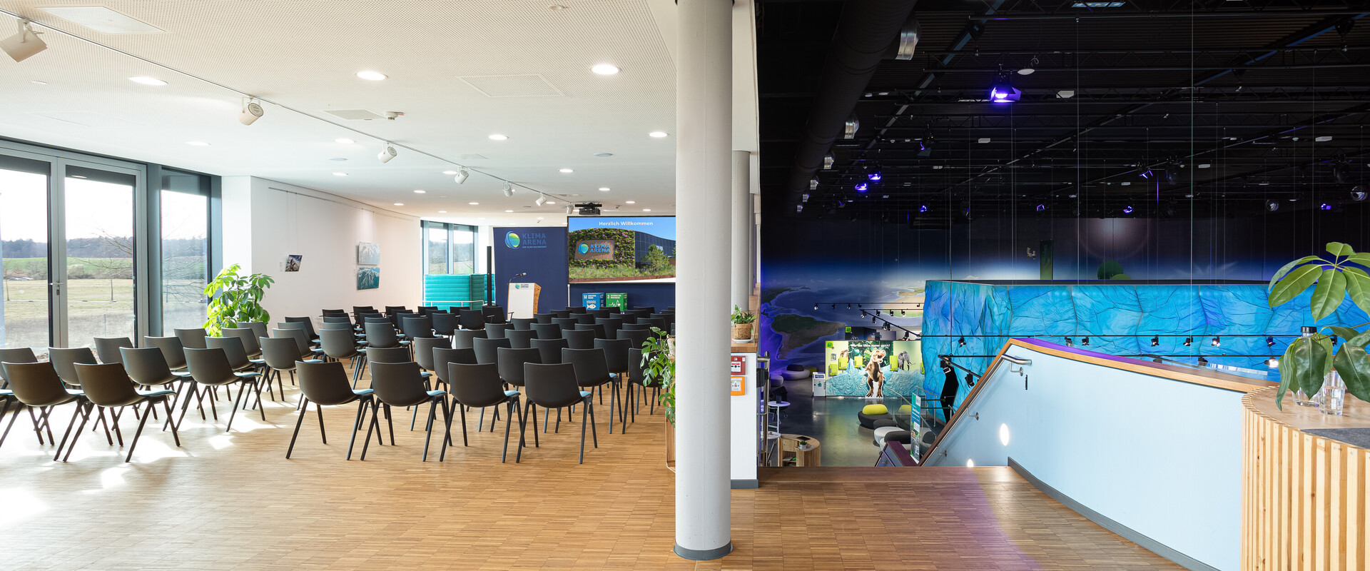 Eine Ansicht der Eventfl&auml;che in der Klima Arena